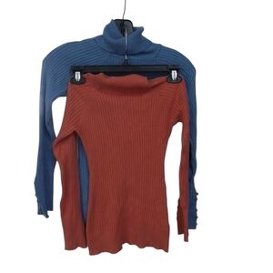 Women’s Turtleneck Top 2 Bundle Small And Medium
